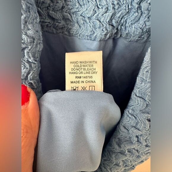 Dee Elly Twist Strap Maxi Dress Blue Sz M - Picture 9 of 12